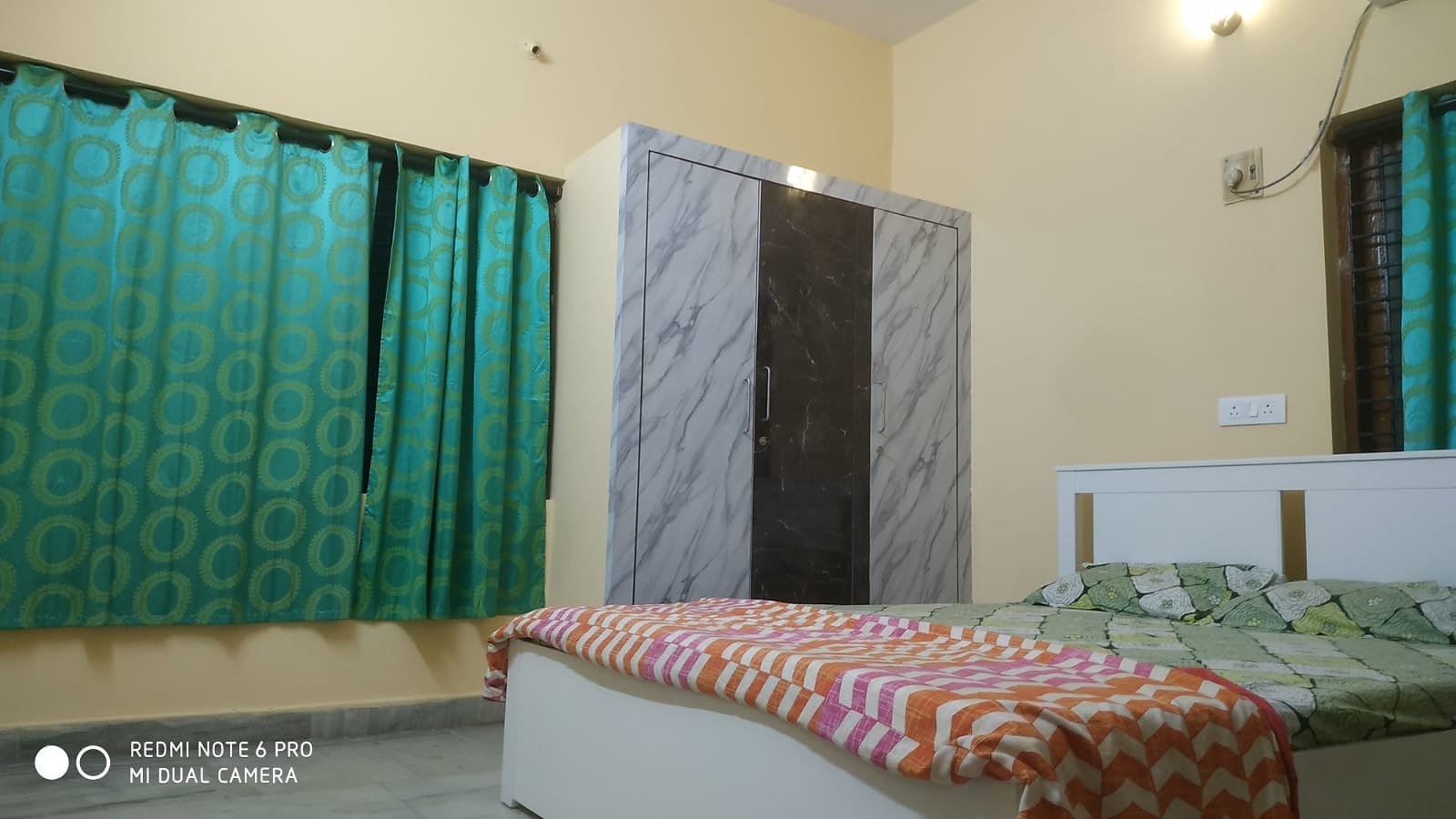 Comfortable bedroom with ample storage